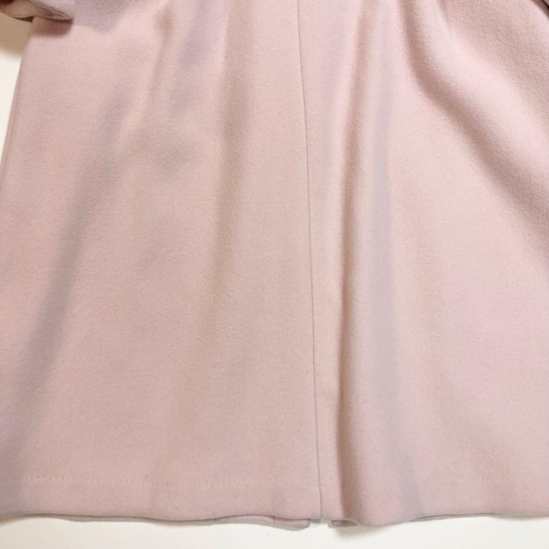 セルフォード ウール ビックカラーロングコート ライトピンク　38