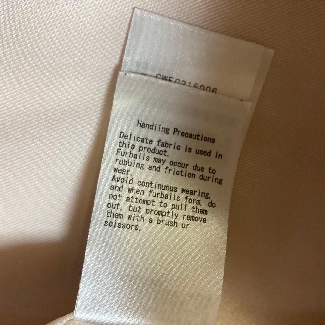 セルフォード ウール ビックカラーロングコート ライトピンク　38