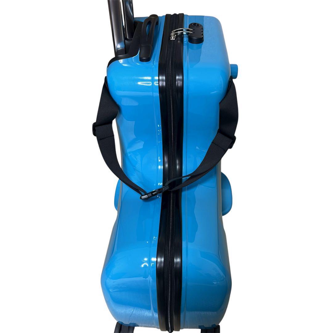 美品【人気カラー】NORIKKO ノリッコ 子ども乗せキャリーケース M ブルー