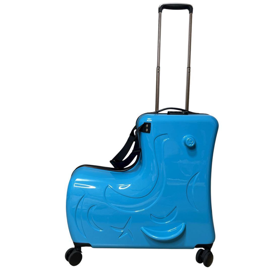 美品【人気カラー】NORIKKO ノリッコ 子ども乗せキャリーケース M ブルー