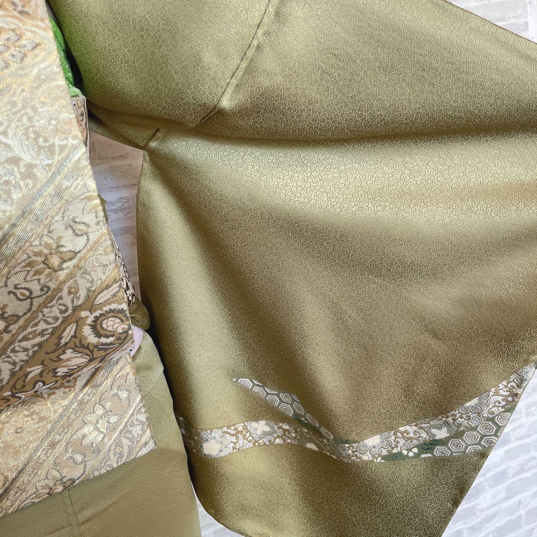 訪問着　フルセット　地紙　熨斗　綸子　金彩加工　入学式　卒業式　七五三　H2