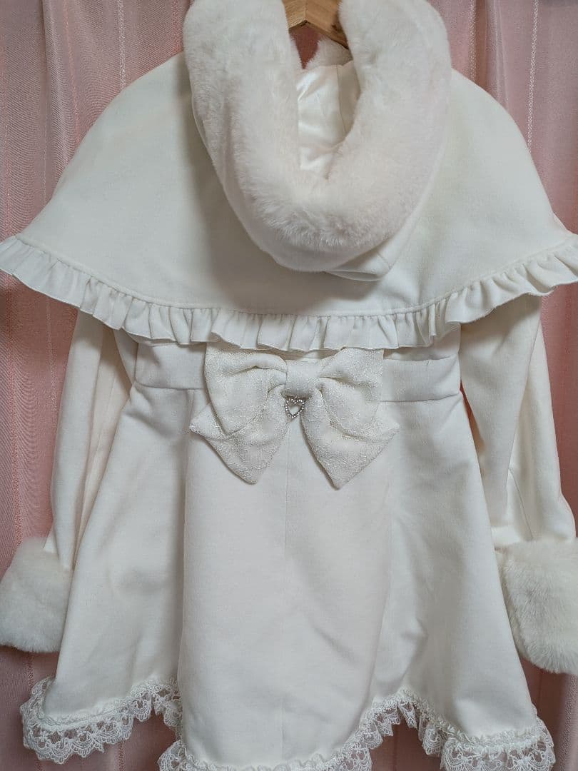 NOEMIE ノエミー ケープフリルドーリーフレアコート Lサイズ