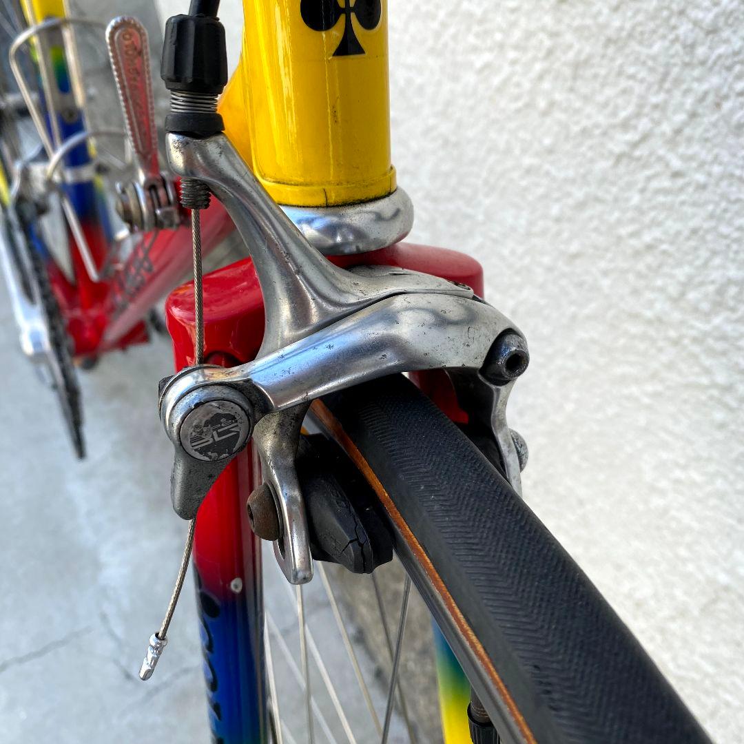 460　クロモリロードバイク　デュラエース　サンツアー　カンパニョーロ　6×2速