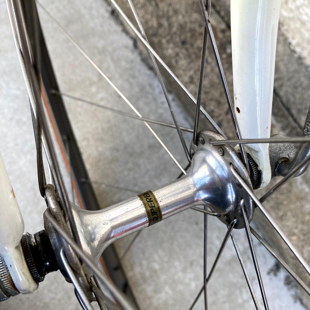 460　クロモリロードバイク　デュラエース　サンツアー　カンパニョーロ　6×2速