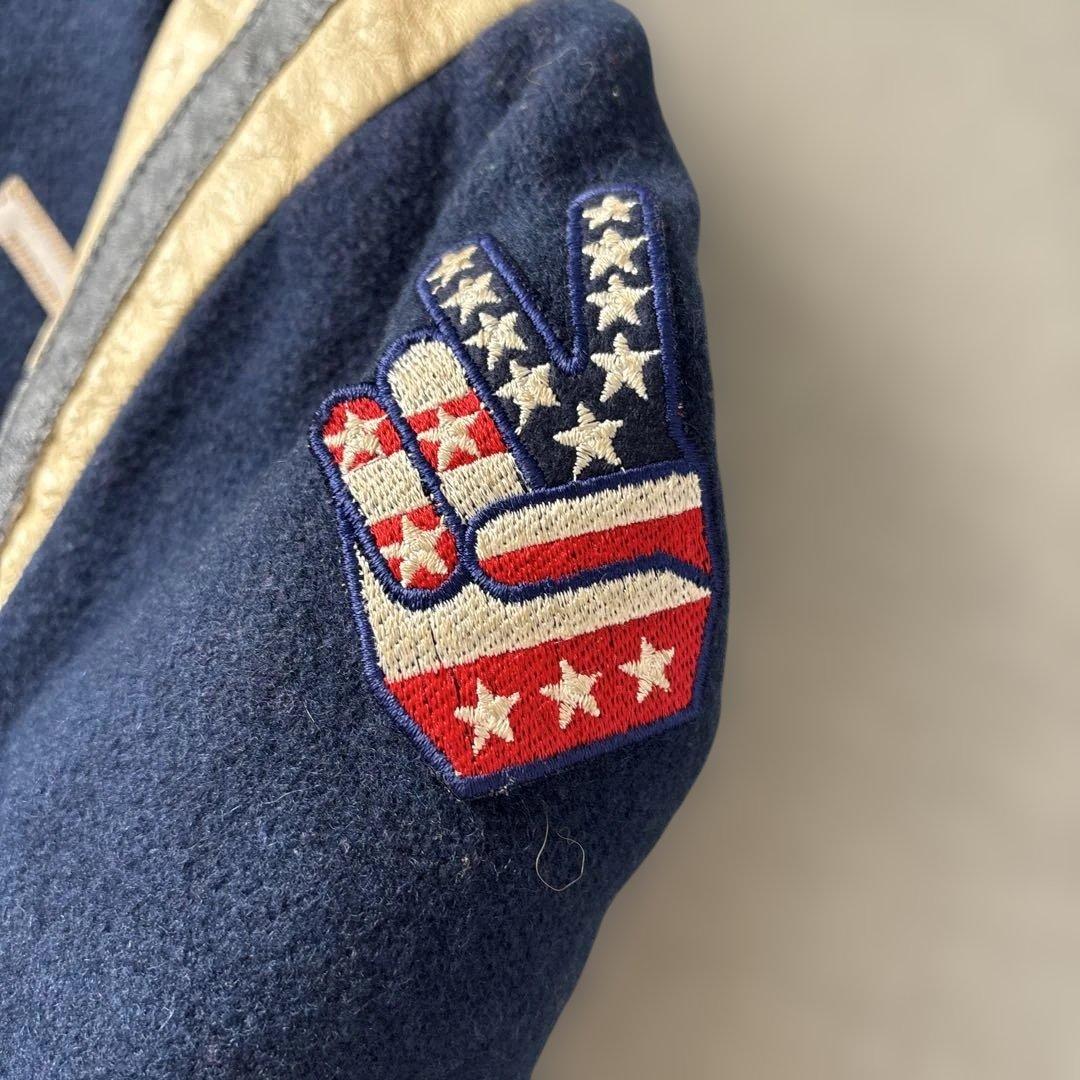 80s HOLLOWAY スタジアムジャンパー スタジャン USA製