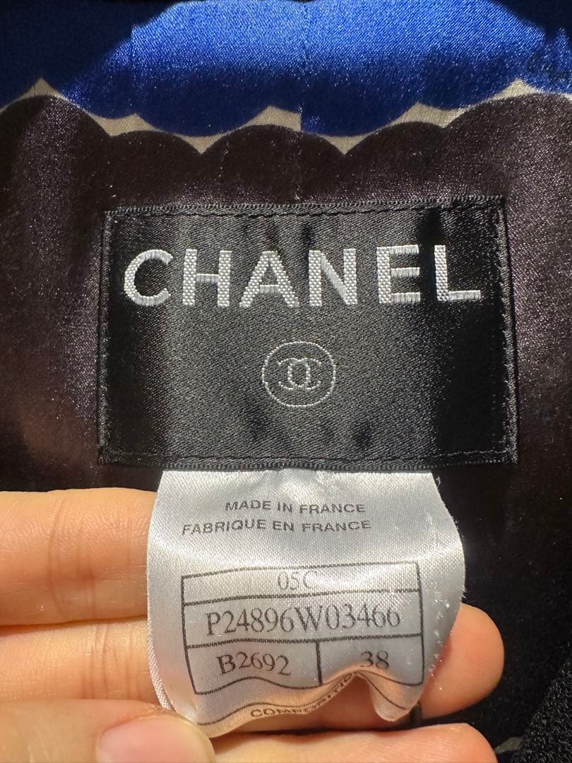希少シャネル ココマーク 05C ウール ジャケット 38