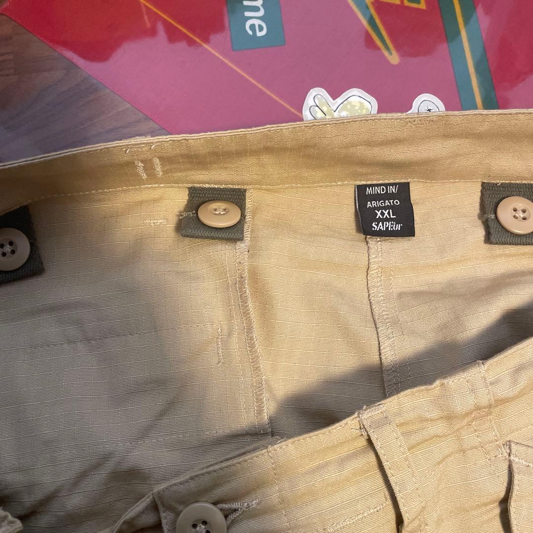 SAPEUR ベージュ カーゴパンツ