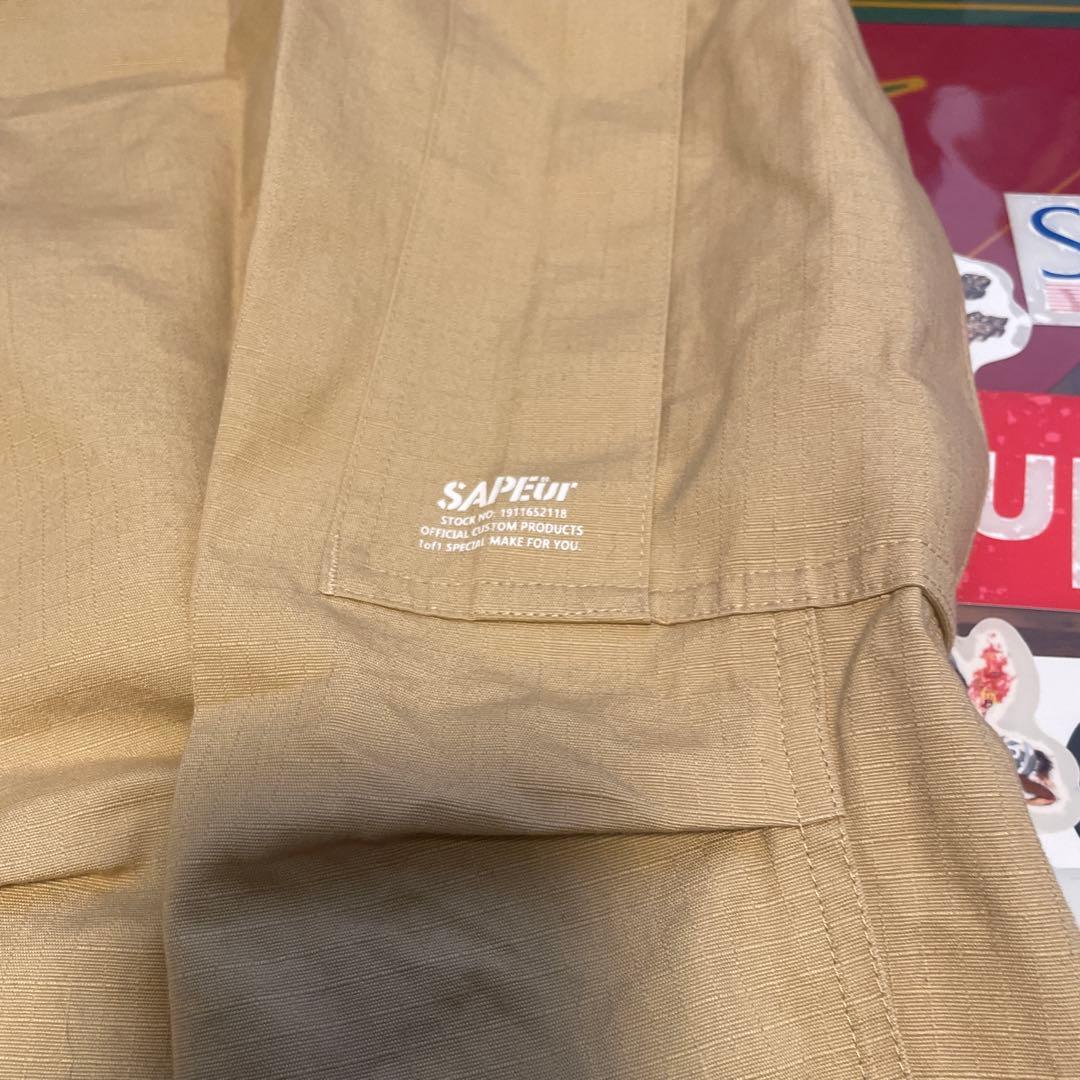 SAPEUR ベージュ カーゴパンツ