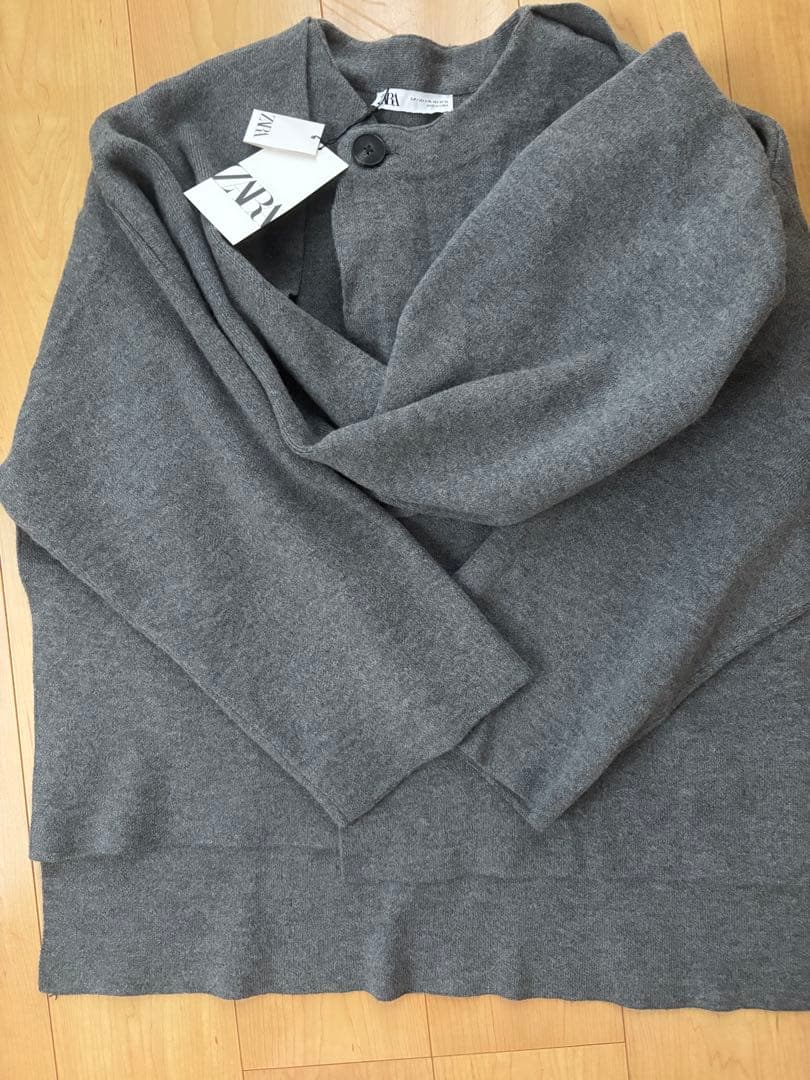 ZARA ショートニットコート 新品タグ付き
