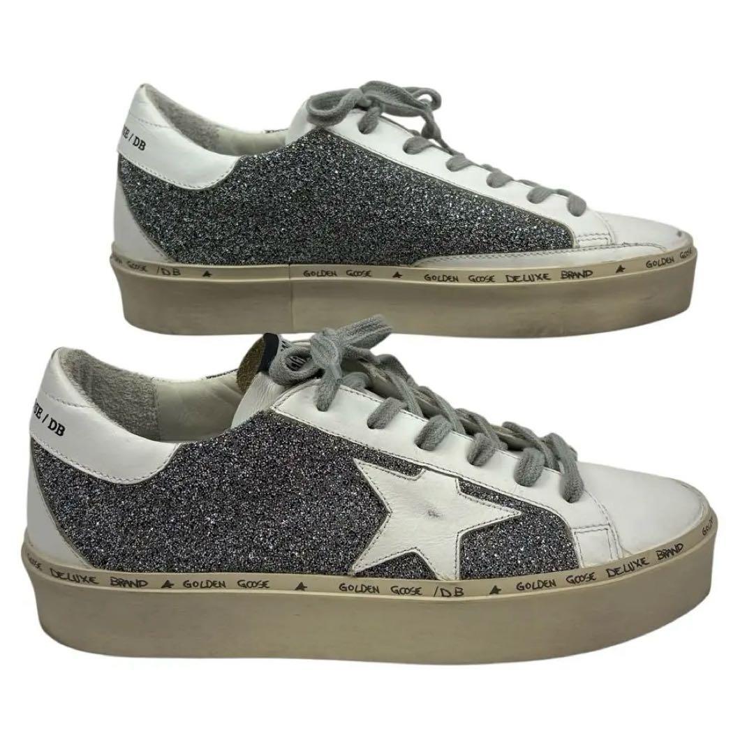 【美品】ゴールデングース　37 | 23.5cm　スワロフスキー　クリスタル