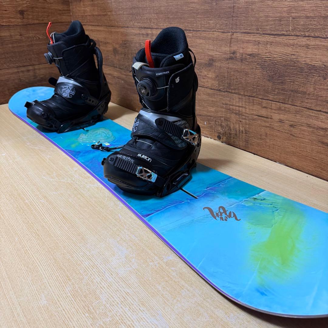 美品　BURTON バートン　レディース　スノーボード4点144cm est