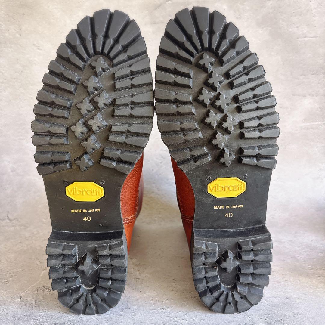 未使用級　PADRONE パドローネ　エンジニアブーツ　40 レザー　ブラウン