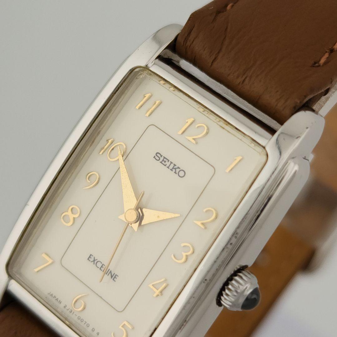 【新品電池】 SEIKO エクセリーヌ レディース 腕時計 ドレス シルバー
