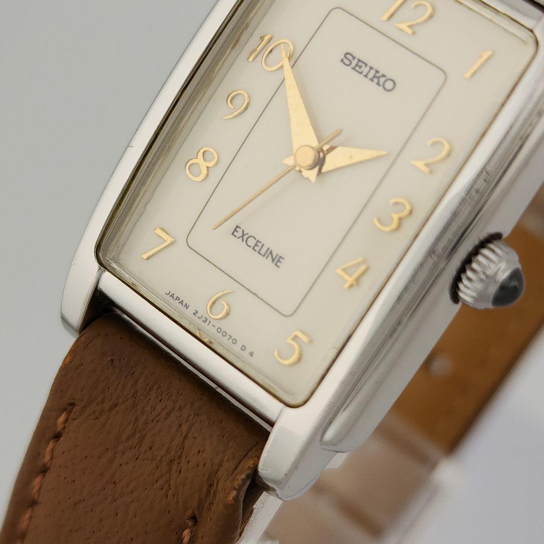 【新品電池】 SEIKO エクセリーヌ レディース 腕時計 ドレス シルバー