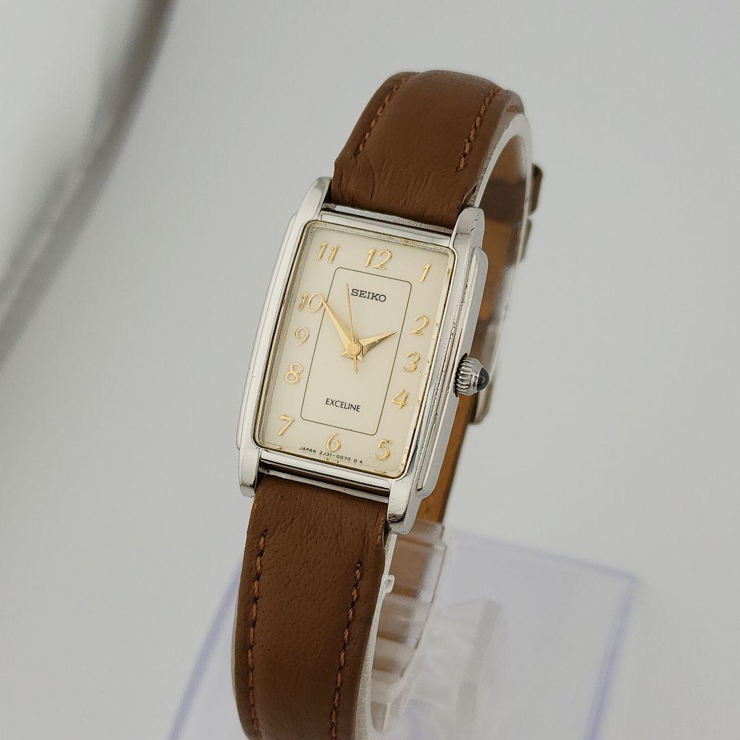 【新品電池】 SEIKO エクセリーヌ レディース 腕時計 ドレス シルバー