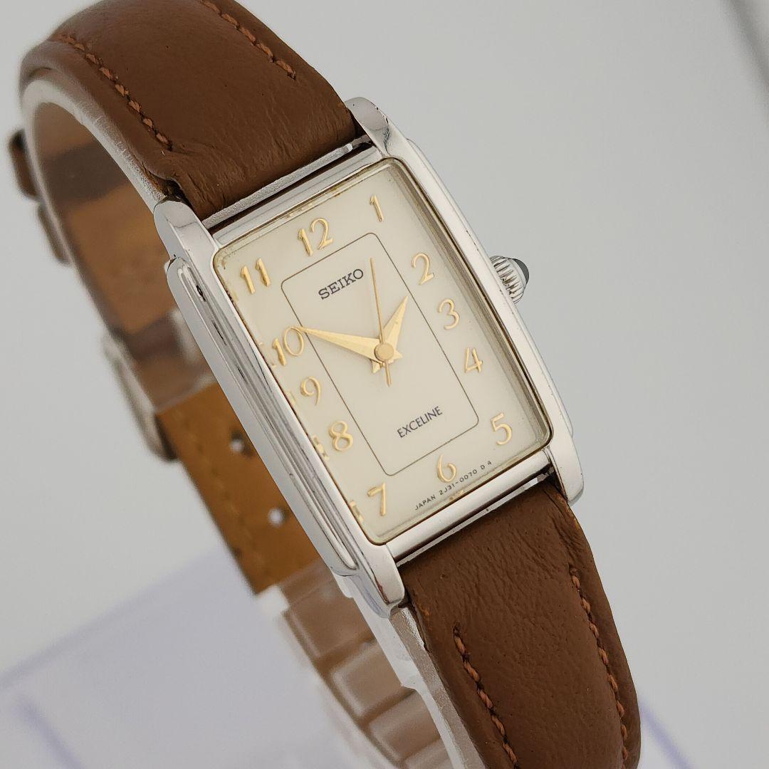 【新品電池】 SEIKO エクセリーヌ レディース 腕時計 ドレス シルバー