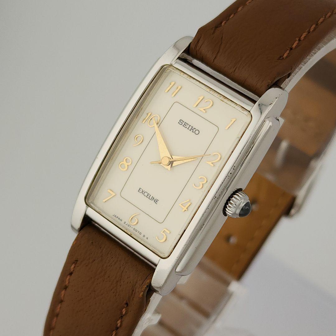 【新品電池】 SEIKO エクセリーヌ レディース 腕時計 ドレス シルバー