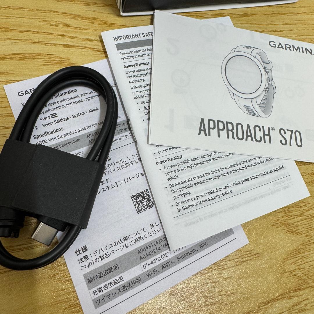 GA4769◆ガーミン GARMIN アプローチ S70 42mm 未使用♪