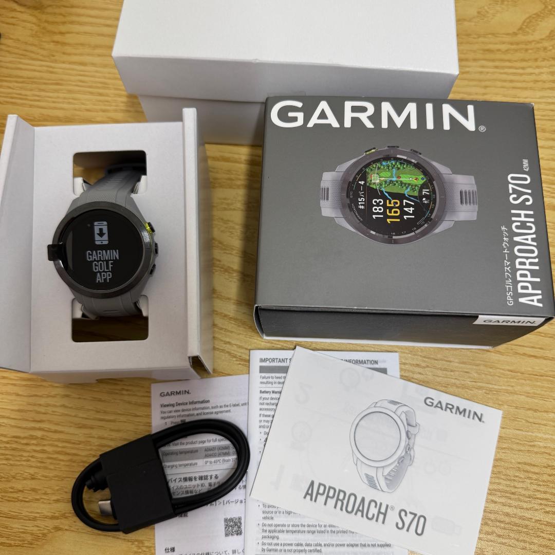 GA4769◆ガーミン GARMIN アプローチ S70 42mm 未使用♪