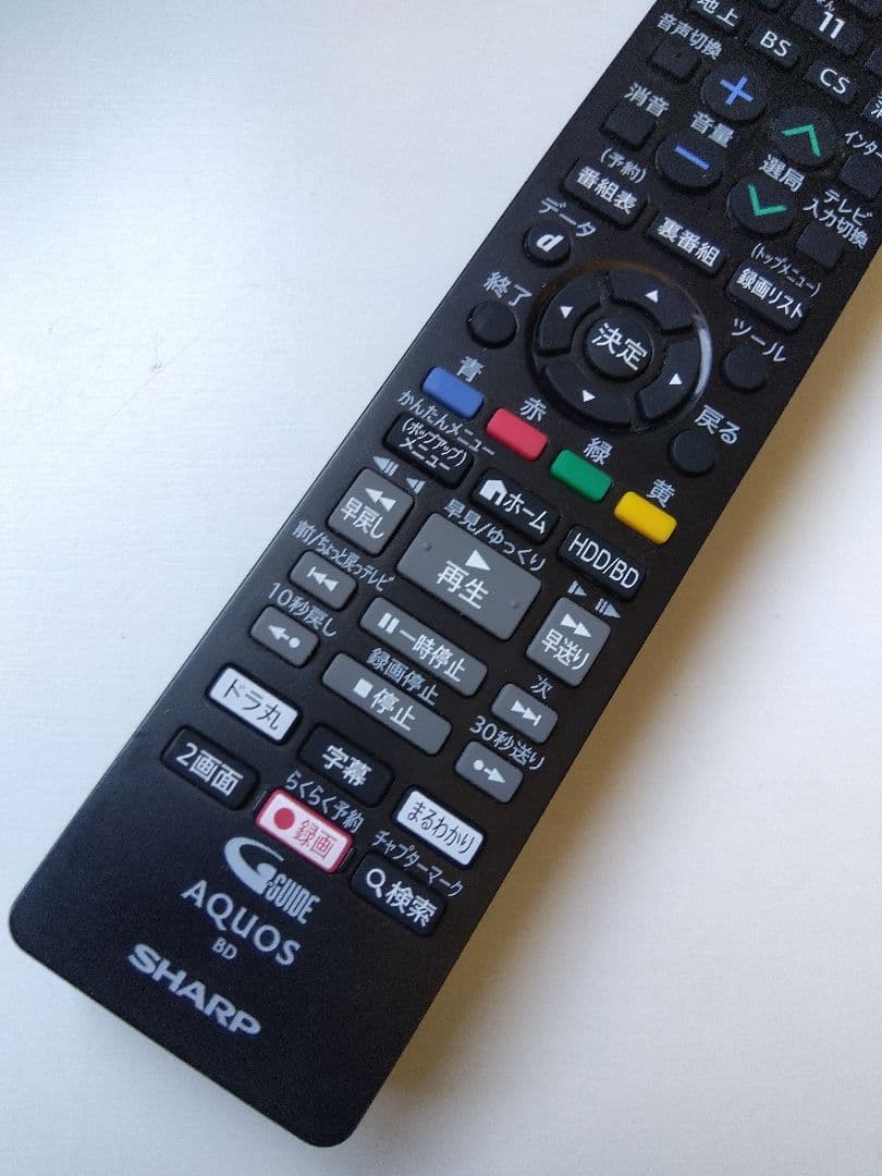 AQUOSブルーレイレコーダBD-NW510　純正リモコン付　動作品