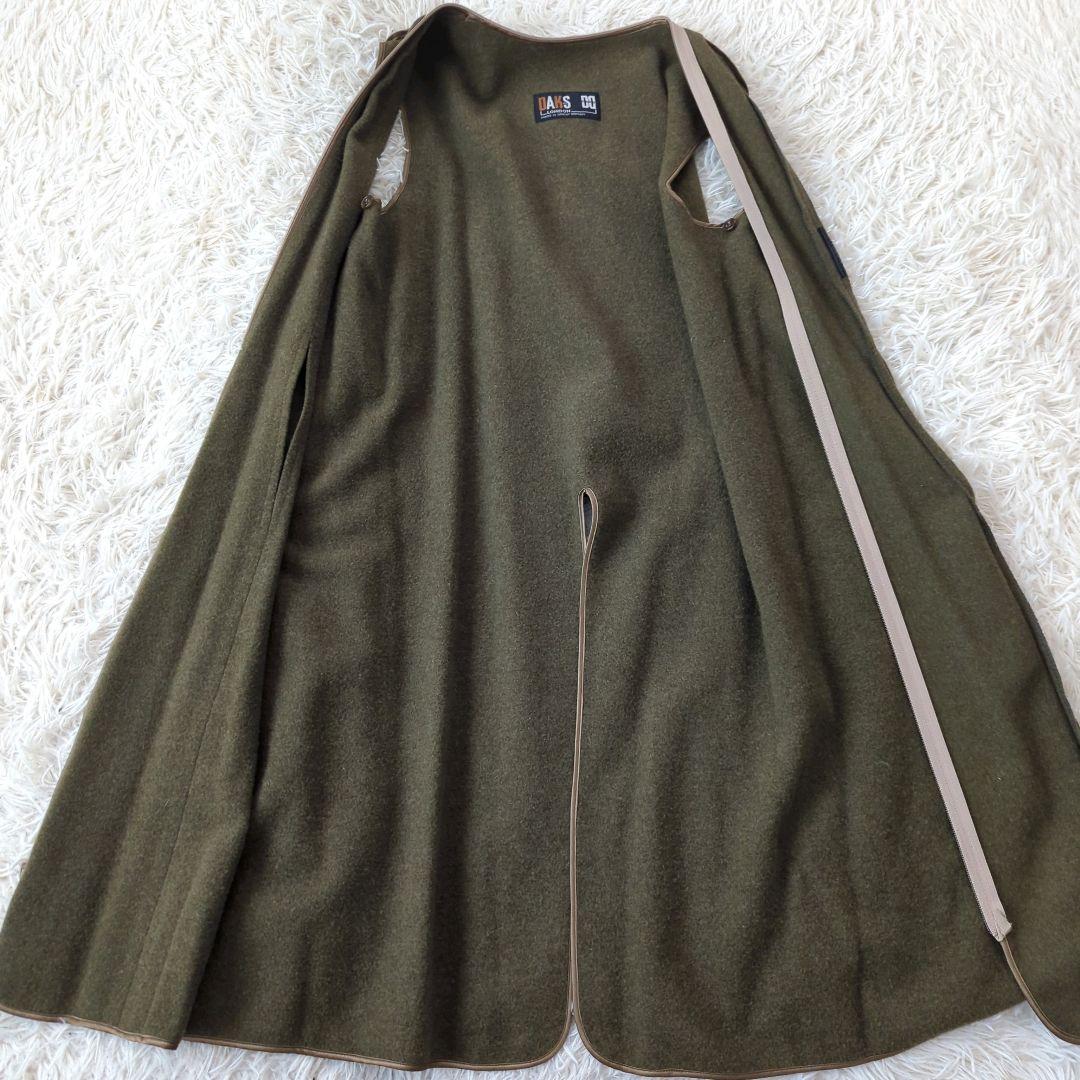 ダックス トレンチコート 英国製 ベルト ライナー ロング丈 チェック 玉虫 L