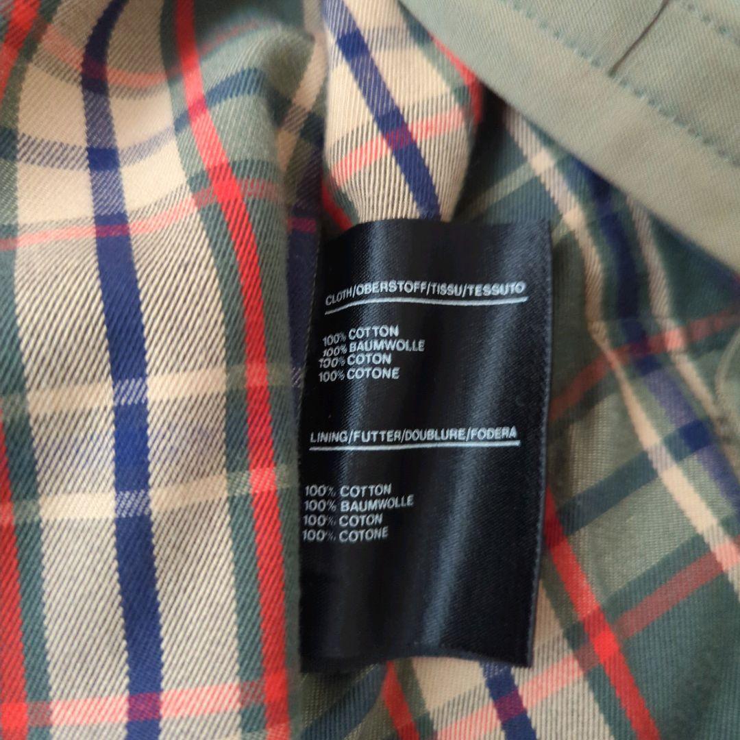 ダックス トレンチコート 英国製 ベルト ライナー ロング丈 チェック 玉虫 L