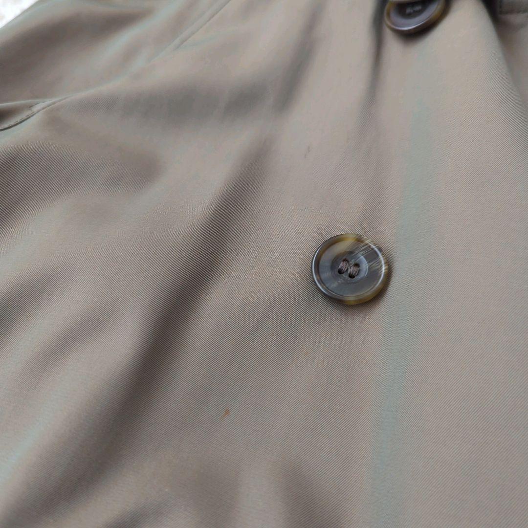 ダックス トレンチコート 英国製 ベルト ライナー ロング丈 チェック 玉虫 L