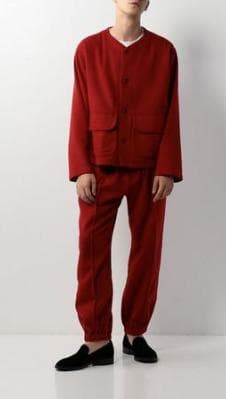 Needles V NECK JACKET ノーカラージャケット