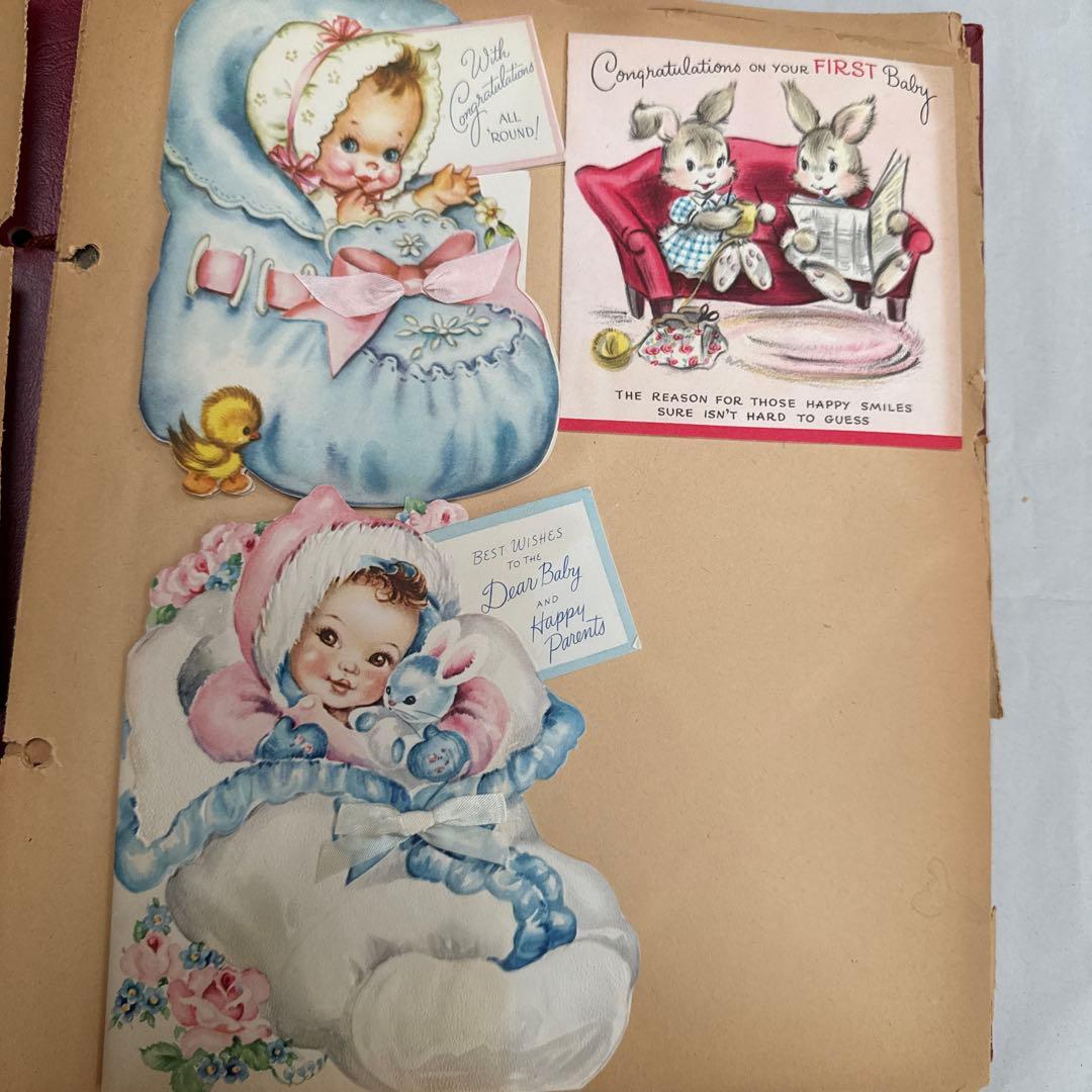 ジャンクジャーナル素材に♡大量ビンテージ可愛い紙モノ洋書スクラップブック