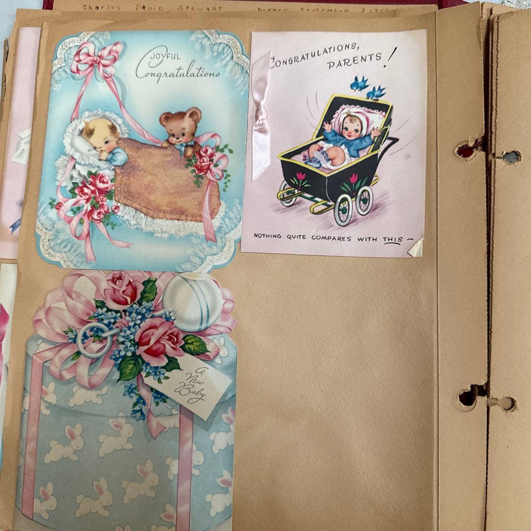 ジャンクジャーナル素材に♡大量ビンテージ可愛い紙モノ洋書スクラップブック