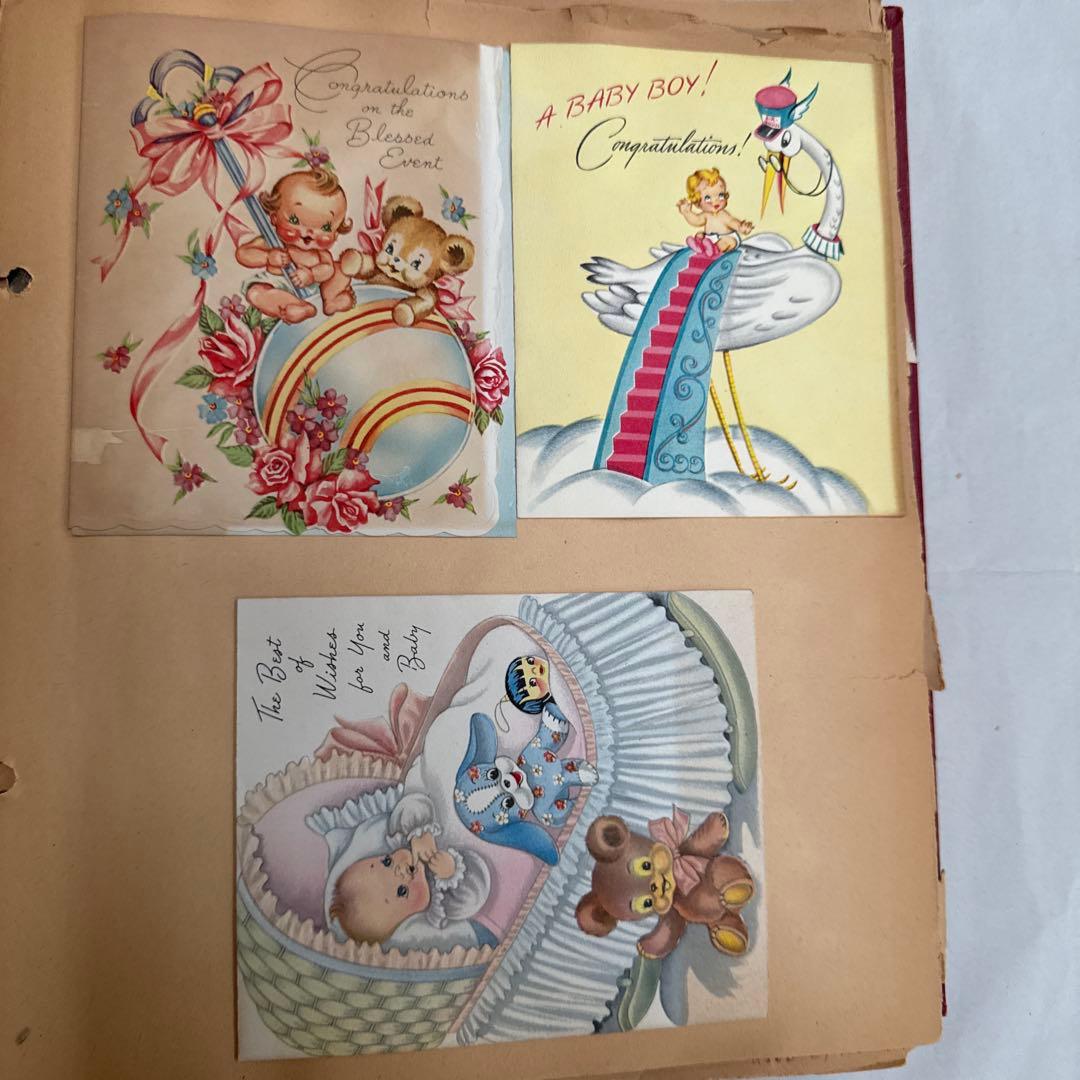 ジャンクジャーナル素材に♡大量ビンテージ可愛い紙モノ洋書スクラップブック