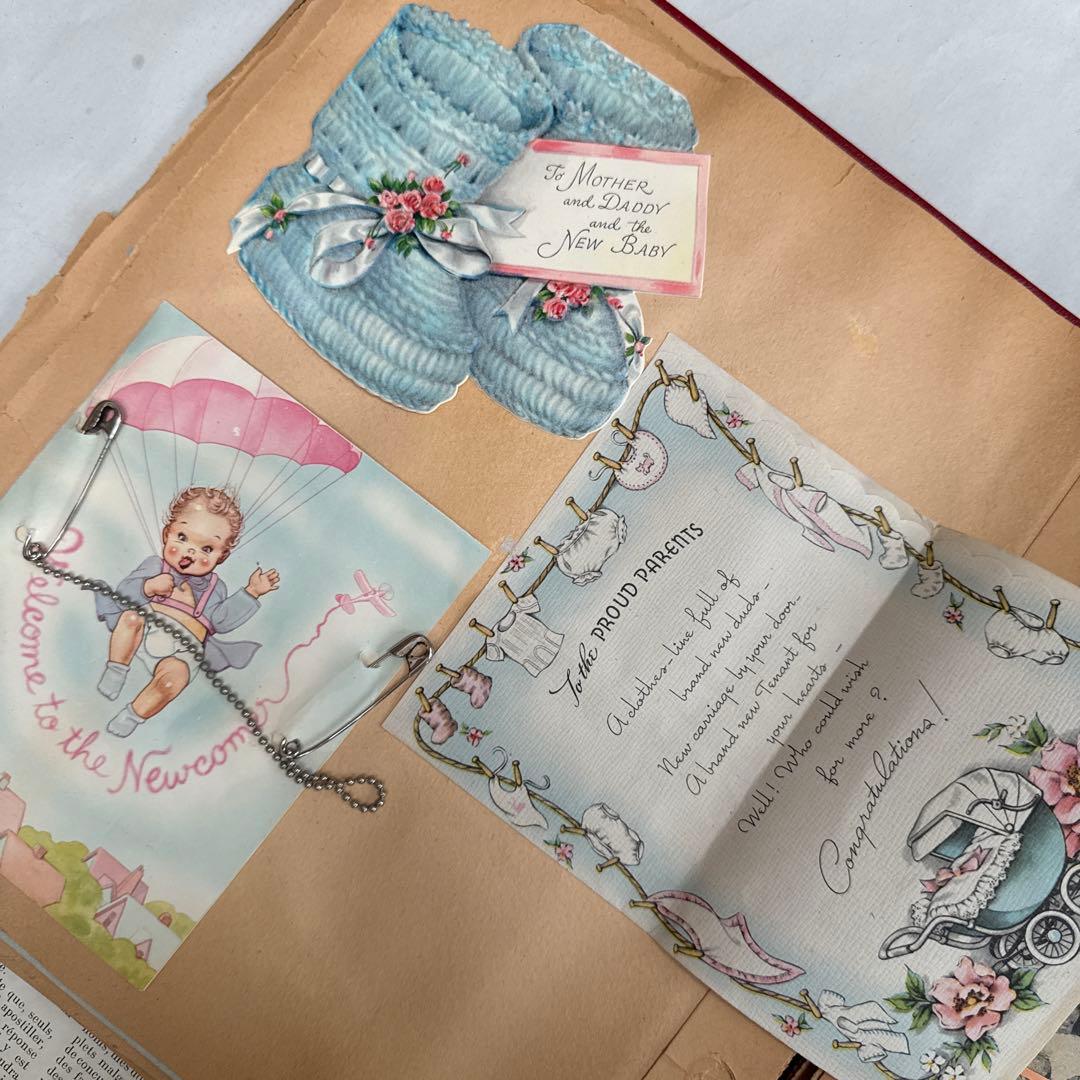 ジャンクジャーナル素材に♡大量ビンテージ可愛い紙モノ洋書スクラップブック