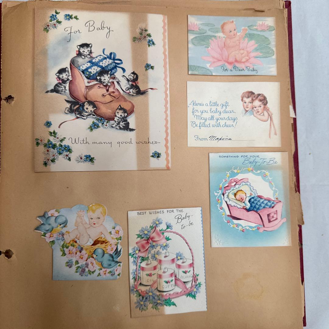 ジャンクジャーナル素材に♡大量ビンテージ可愛い紙モノ洋書スクラップブック