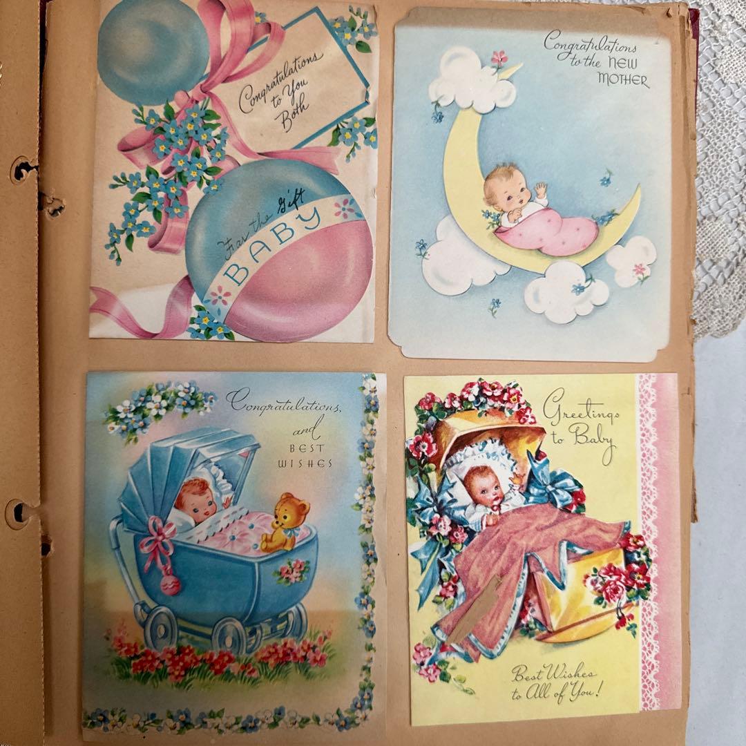 ジャンクジャーナル素材に♡大量ビンテージ可愛い紙モノ洋書スクラップブック