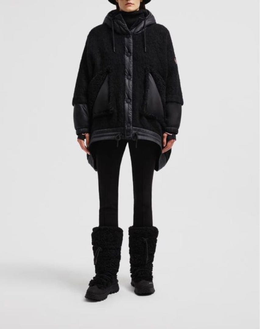 MONCLER GRENOBLE 2024/25秋冬 異素材MIXダウンポンチョ