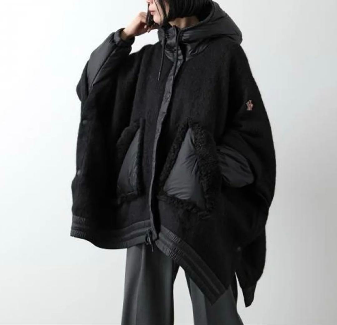 MONCLER GRENOBLE 2024/25秋冬 異素材MIXダウンポンチョ