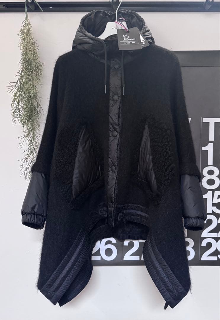 MONCLER GRENOBLE 2024/25秋冬 異素材MIXダウンポンチョ