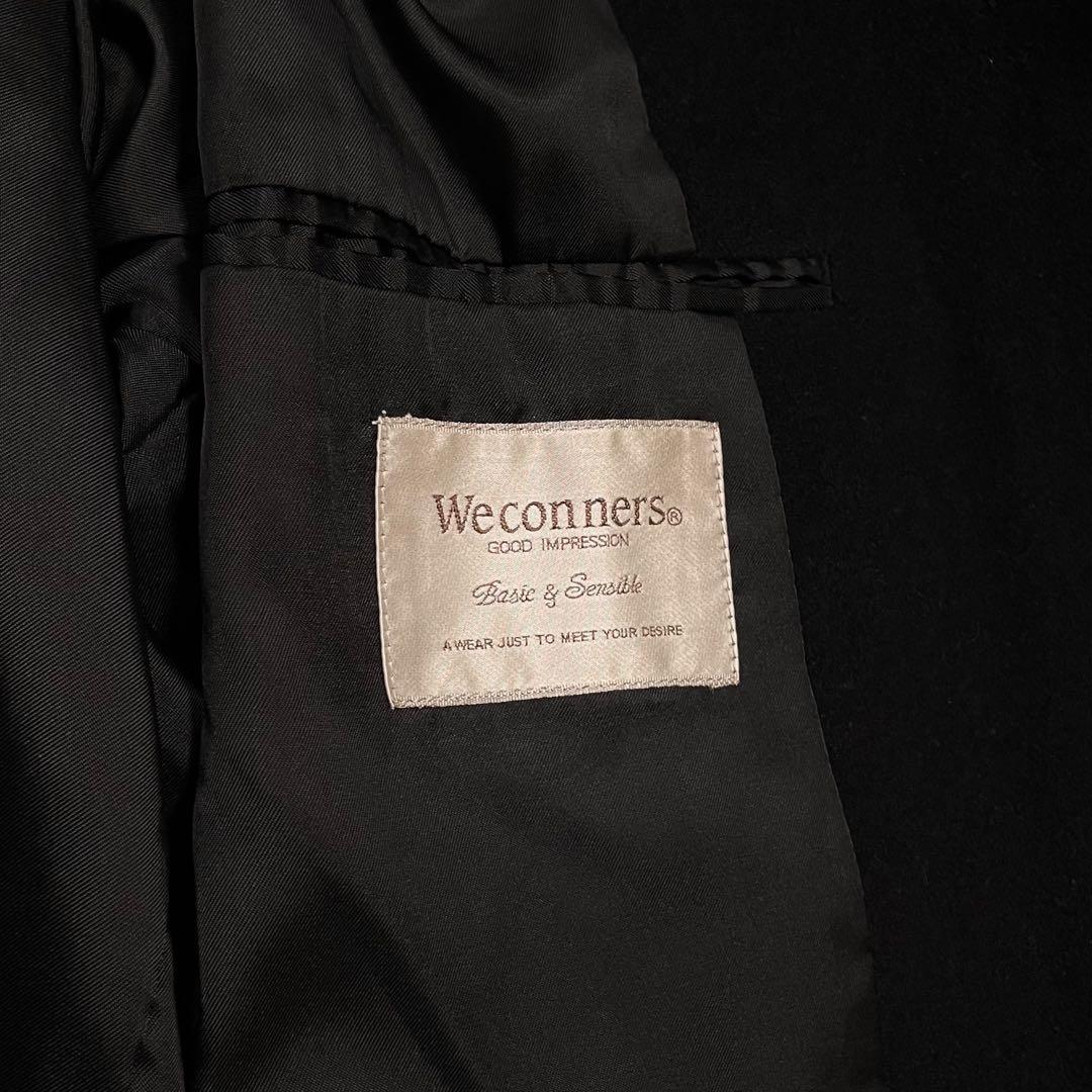 Weconnors チェスターコート ロング マキシ丈 アンゴラ ブラック L