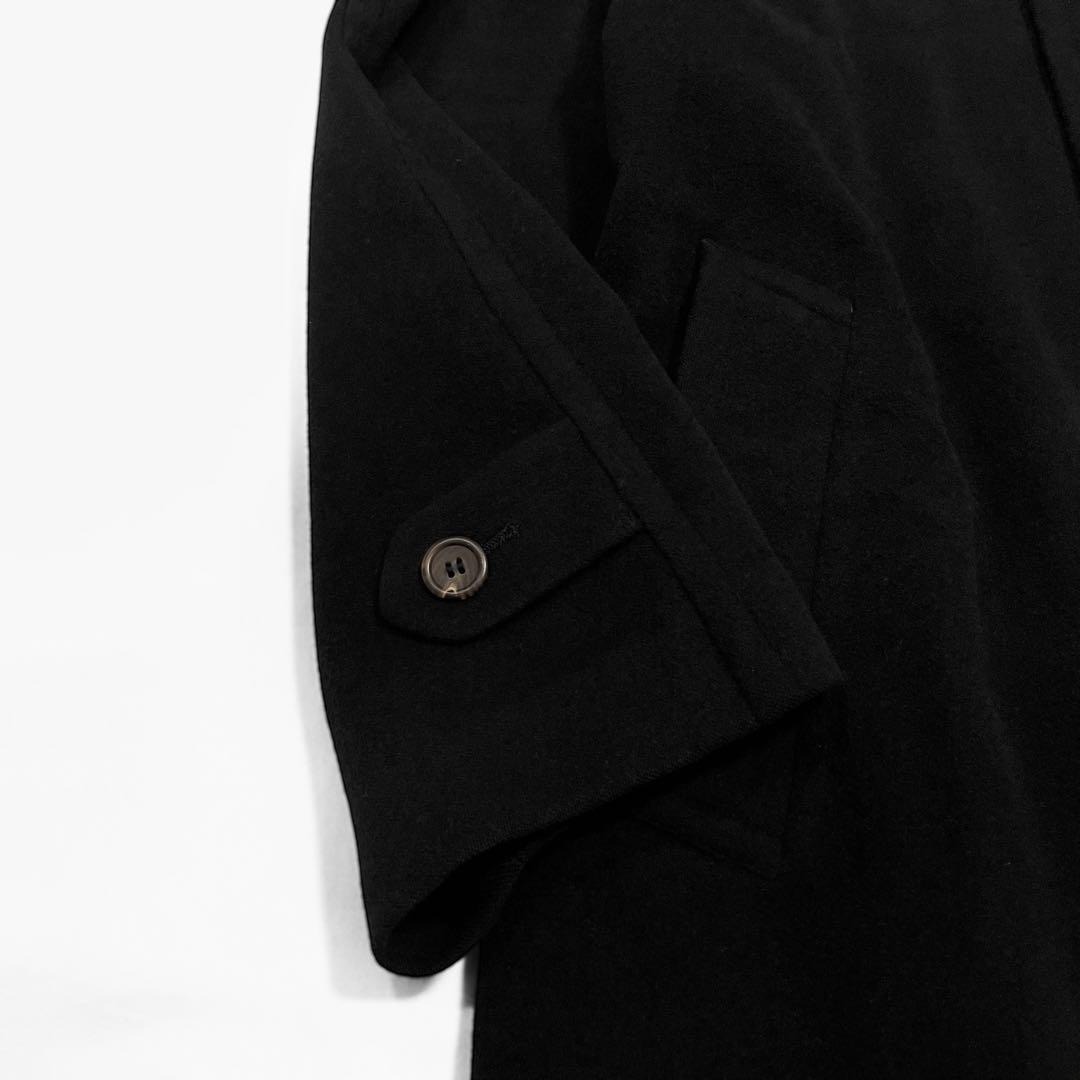 Weconnors チェスターコート ロング マキシ丈 アンゴラ ブラック L