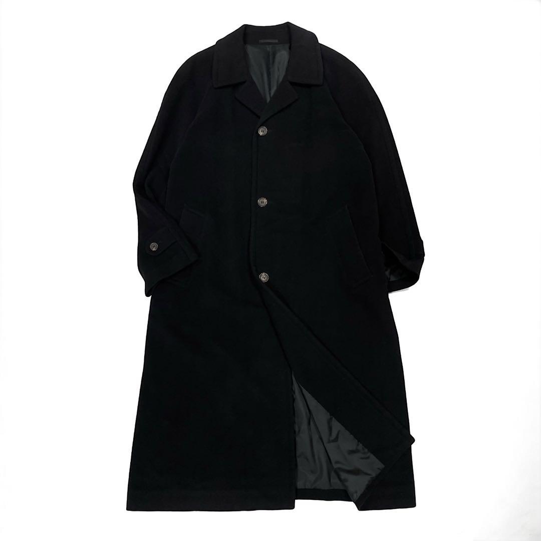 Weconnors チェスターコート ロング マキシ丈 アンゴラ ブラック L