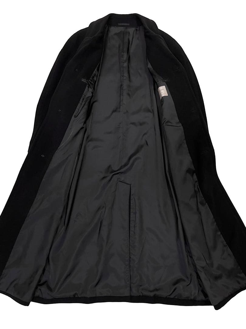 Weconnors チェスターコート ロング マキシ丈 アンゴラ ブラック L