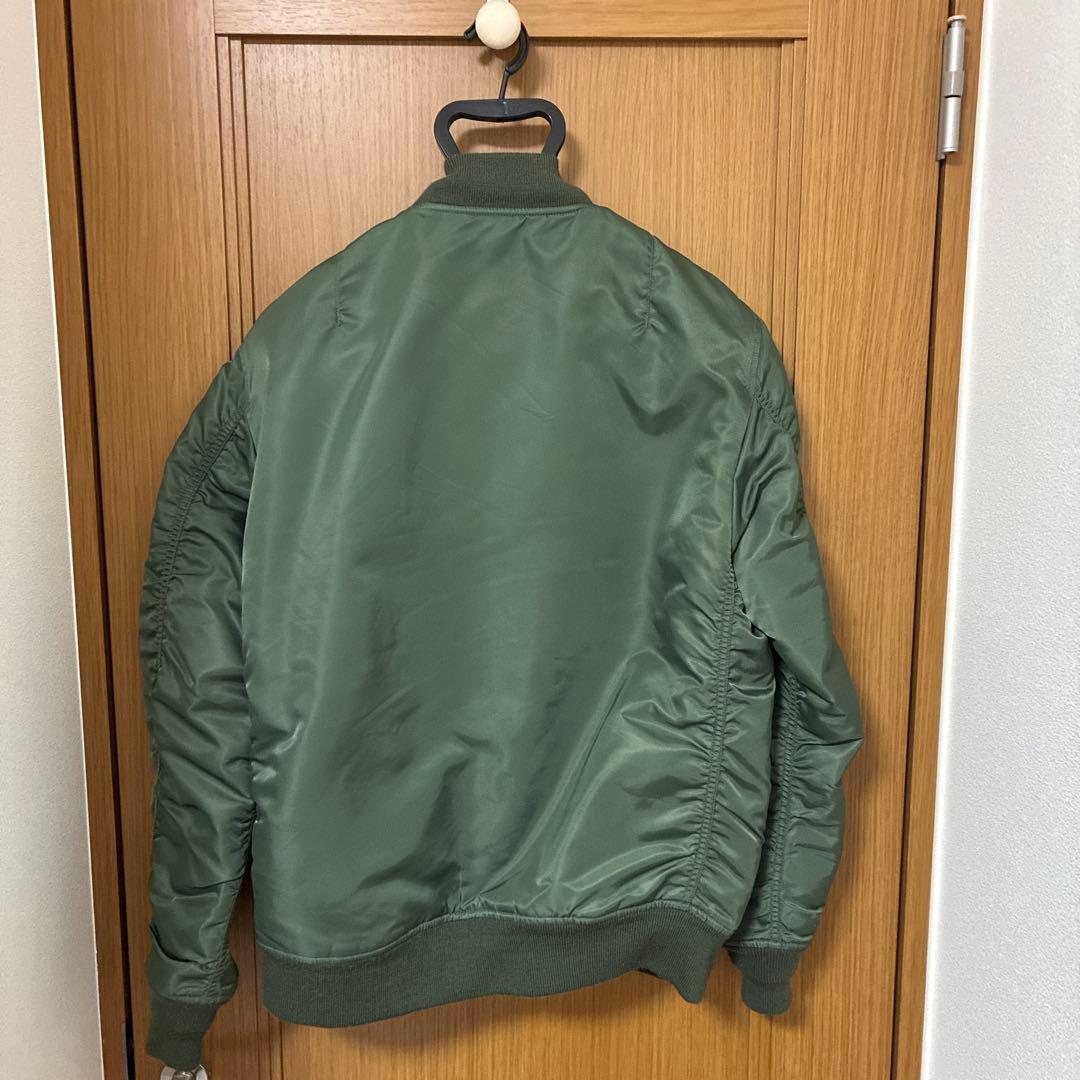 美品 AVIREX MA-1 L緑 アヴィレックス フライトジャケット