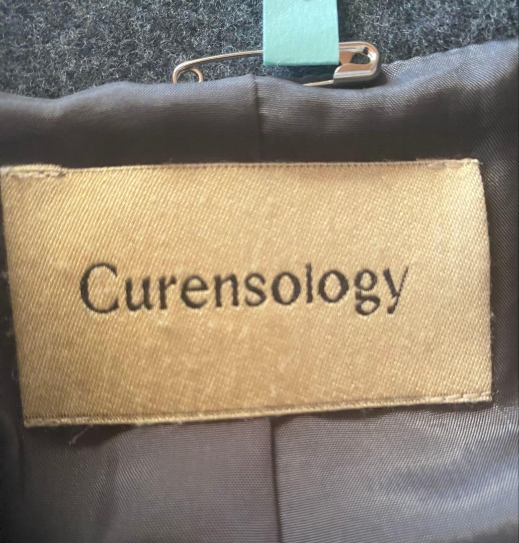 Curensology 2023AW メルトンステンカラーコート　グレー