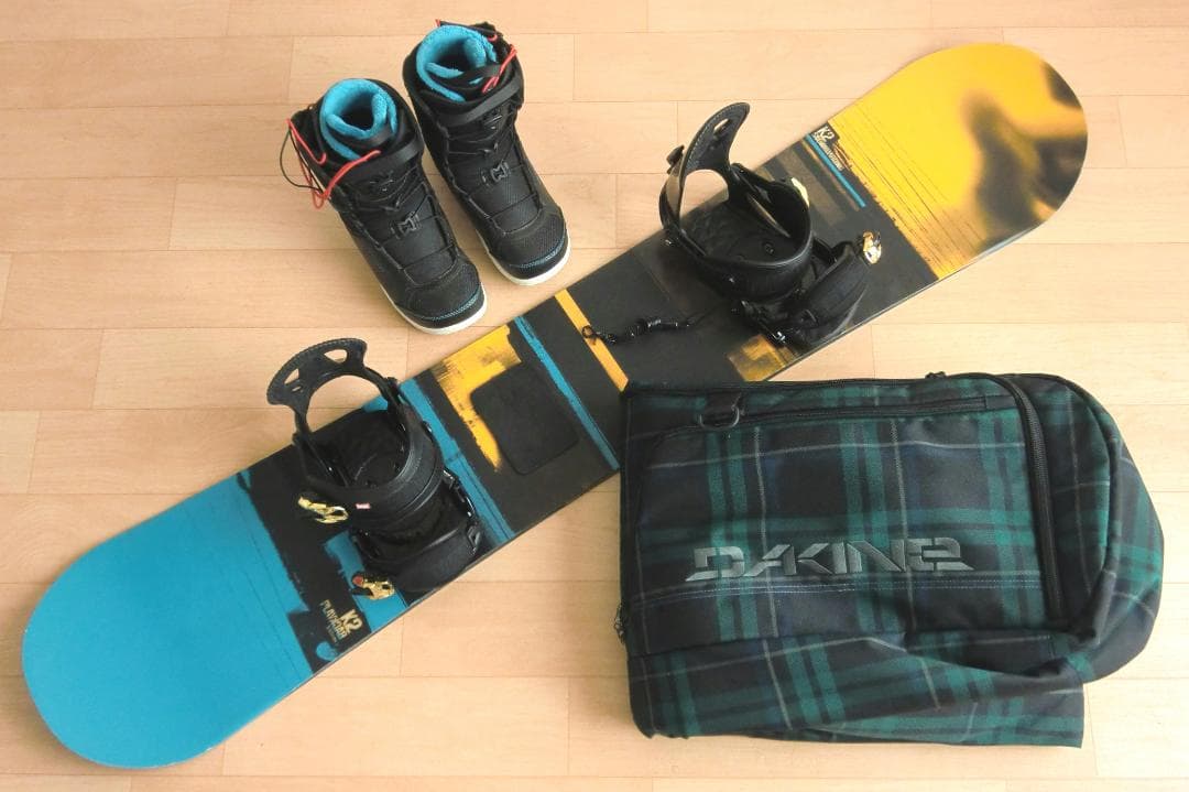 ■■送料無料■K2■メンズスノボフルセット■板152靴25.5■WAX済■■