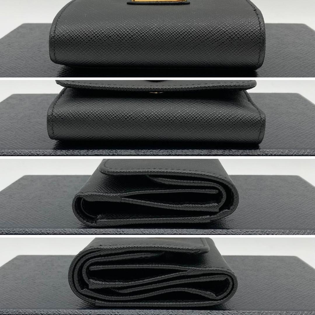 IC　プラダ　三つ折り財布　サフィアーノ　トライアングル　1MH043　766