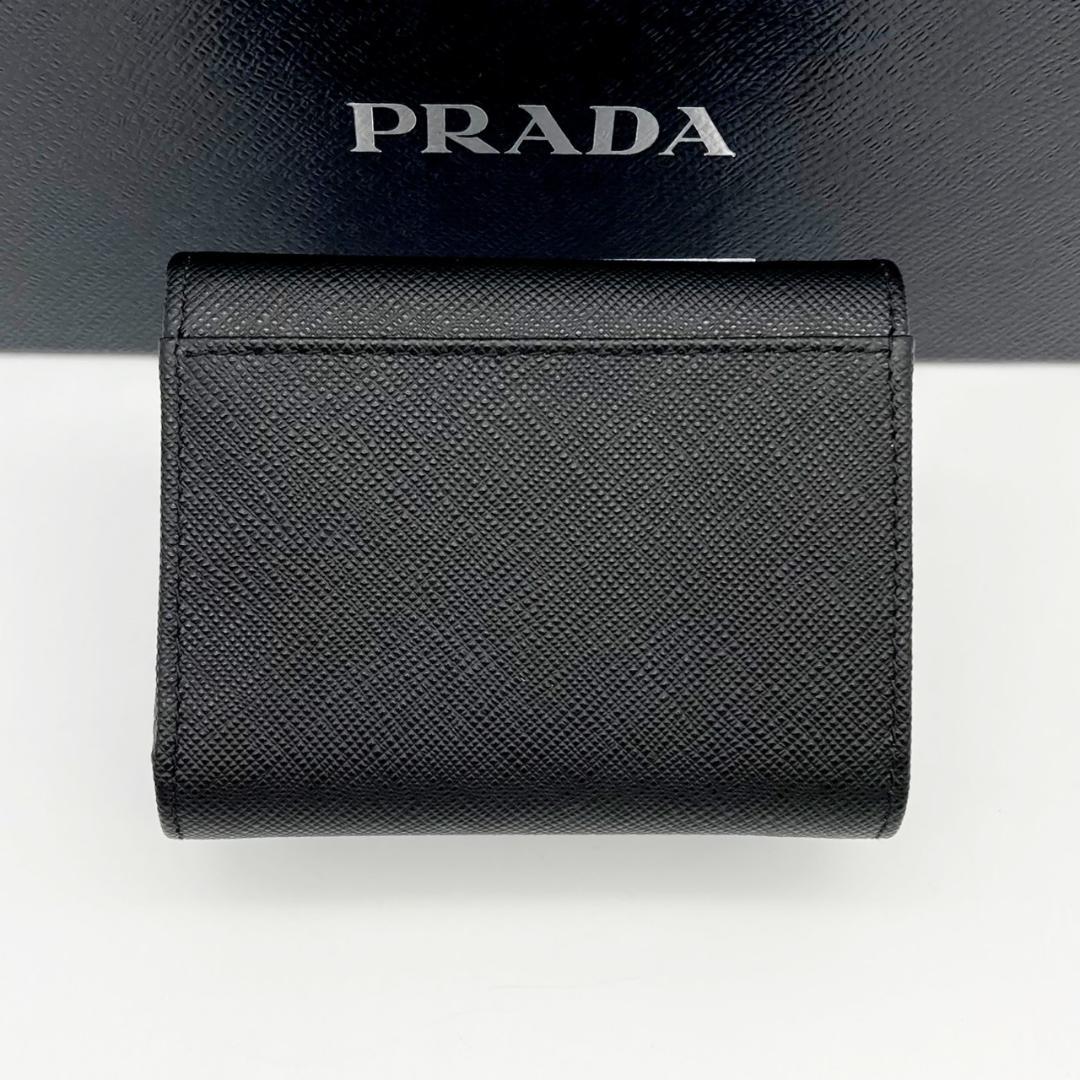IC　プラダ　三つ折り財布　サフィアーノ　トライアングル　1MH043　766