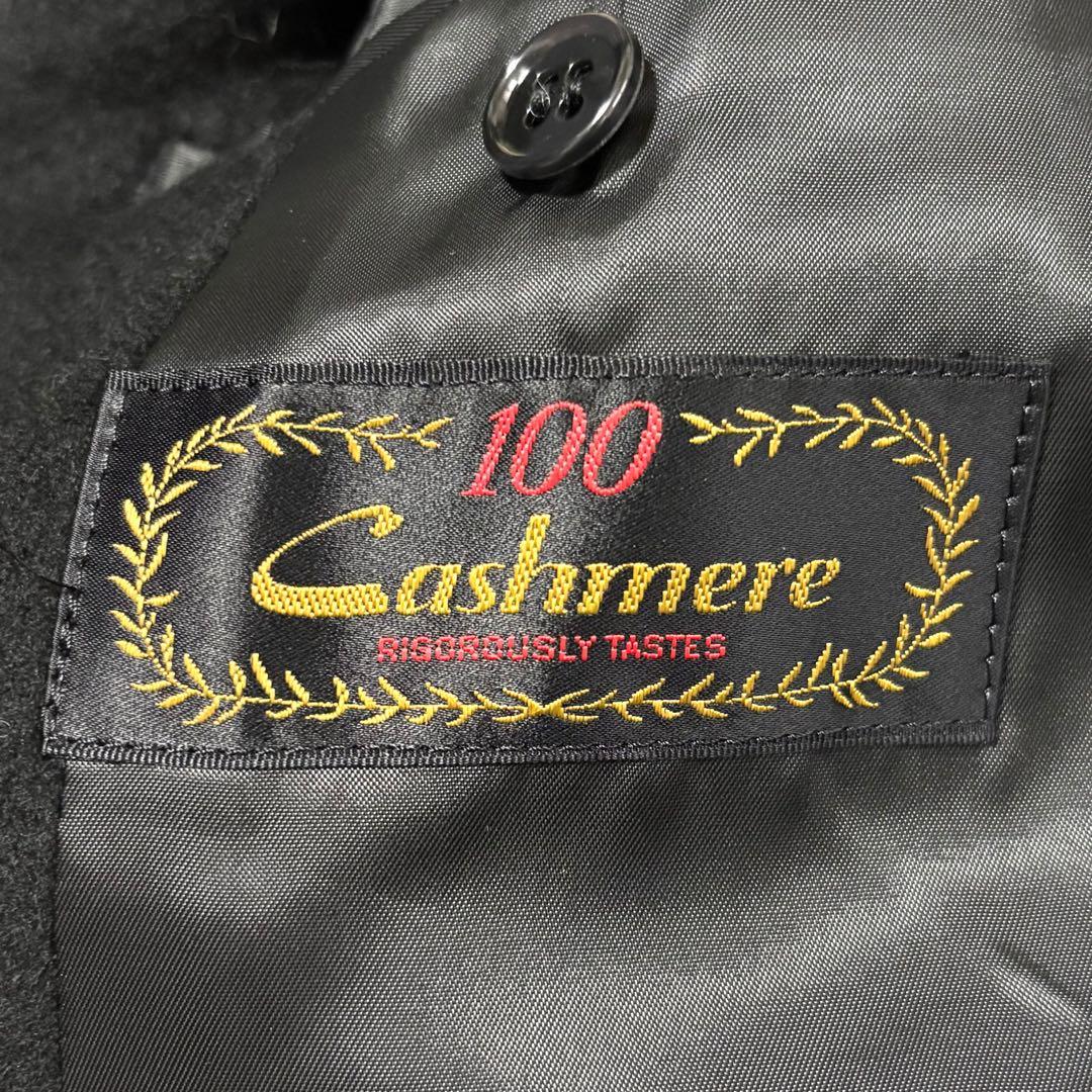 美品 VARIE チェスターコート ロング 比翼 カシミヤ100 黒 A5 M