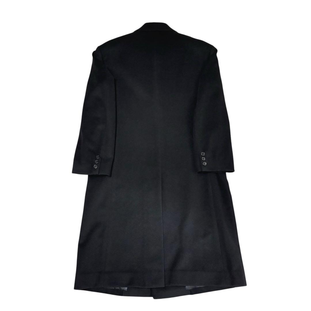 美品 VARIE チェスターコート ロング 比翼 カシミヤ100 黒 A5 M