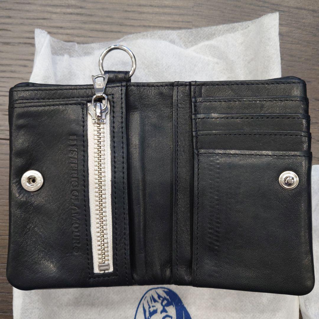 HYSTERIC GLAMOUR スタッズ二つ折り財布　コンパクト