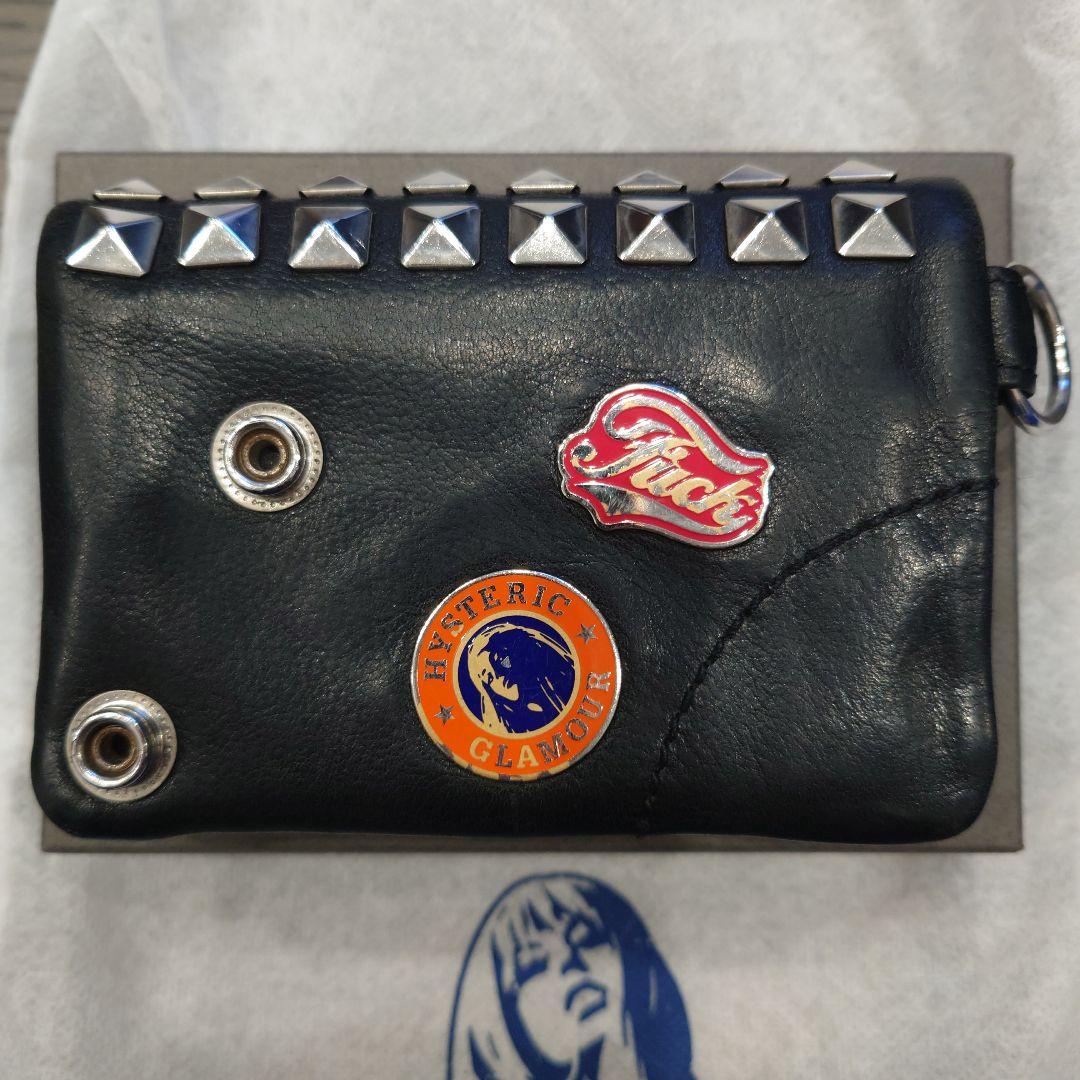 HYSTERIC GLAMOUR スタッズ二つ折り財布　コンパクト